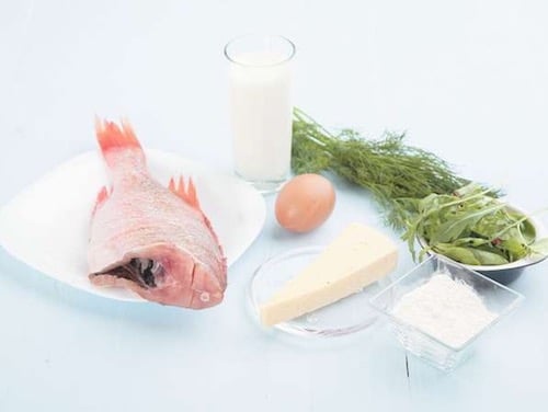 Ингредиенты для рыбы с сыром