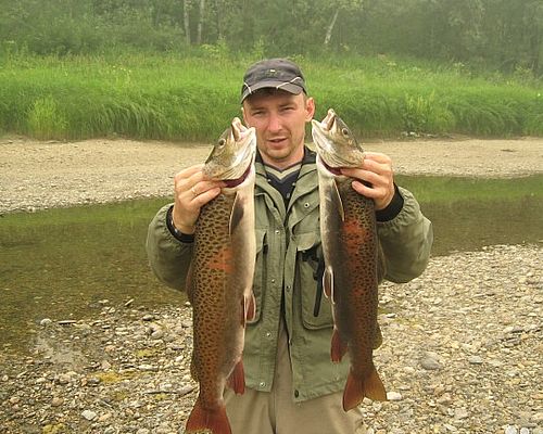 Рыбалка на тайменя в Сибири с Иваном